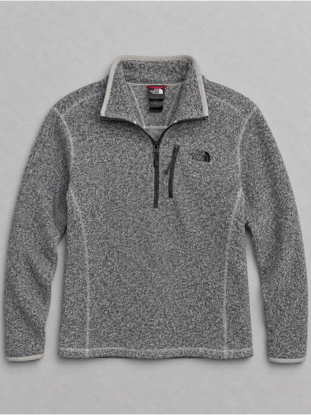 The North Face Gordon Lyons Quarter Zip Fleece Pullover Grey Size M
